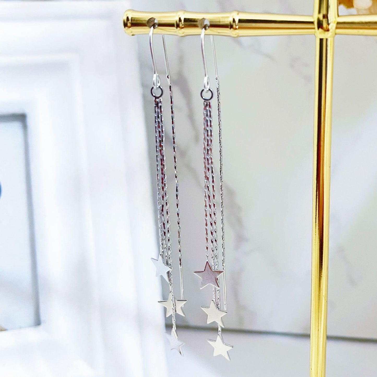 Opal Tassel Tide Chain Super Fairy Long Ear Line