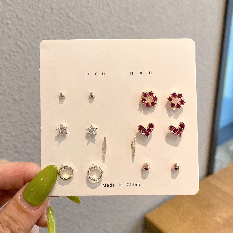 Women's Korean Style Metal Alloy Pearl High-grade Long Stall Light Stud Earrings