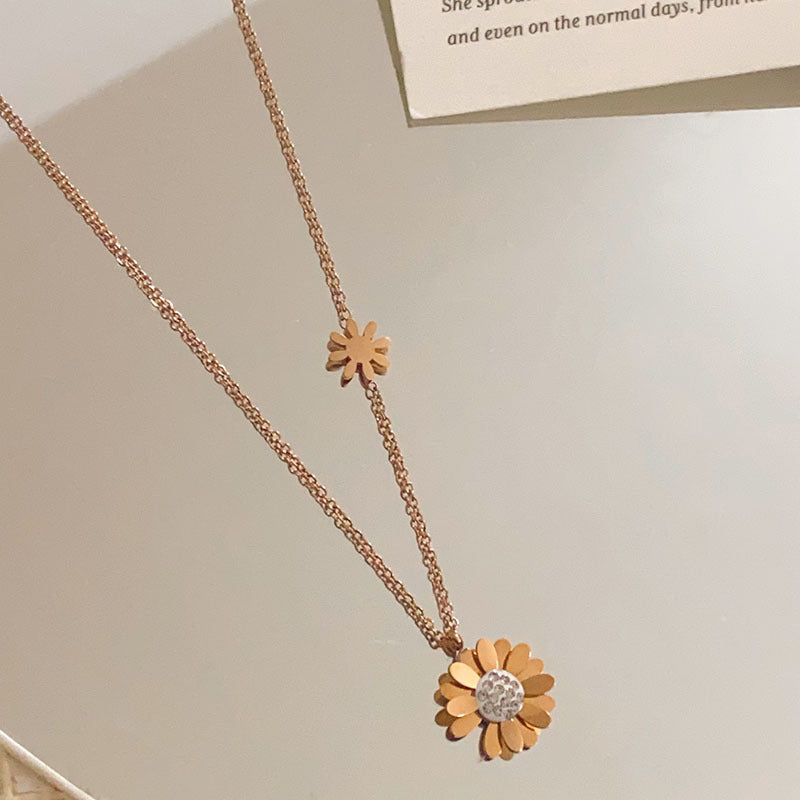 Chain Female Rose Gold Design High Necklaces