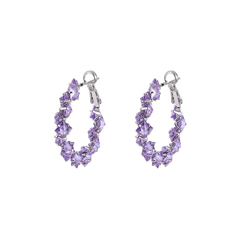 Color Ear Hook Eardrops Simple Temperamental Earrings