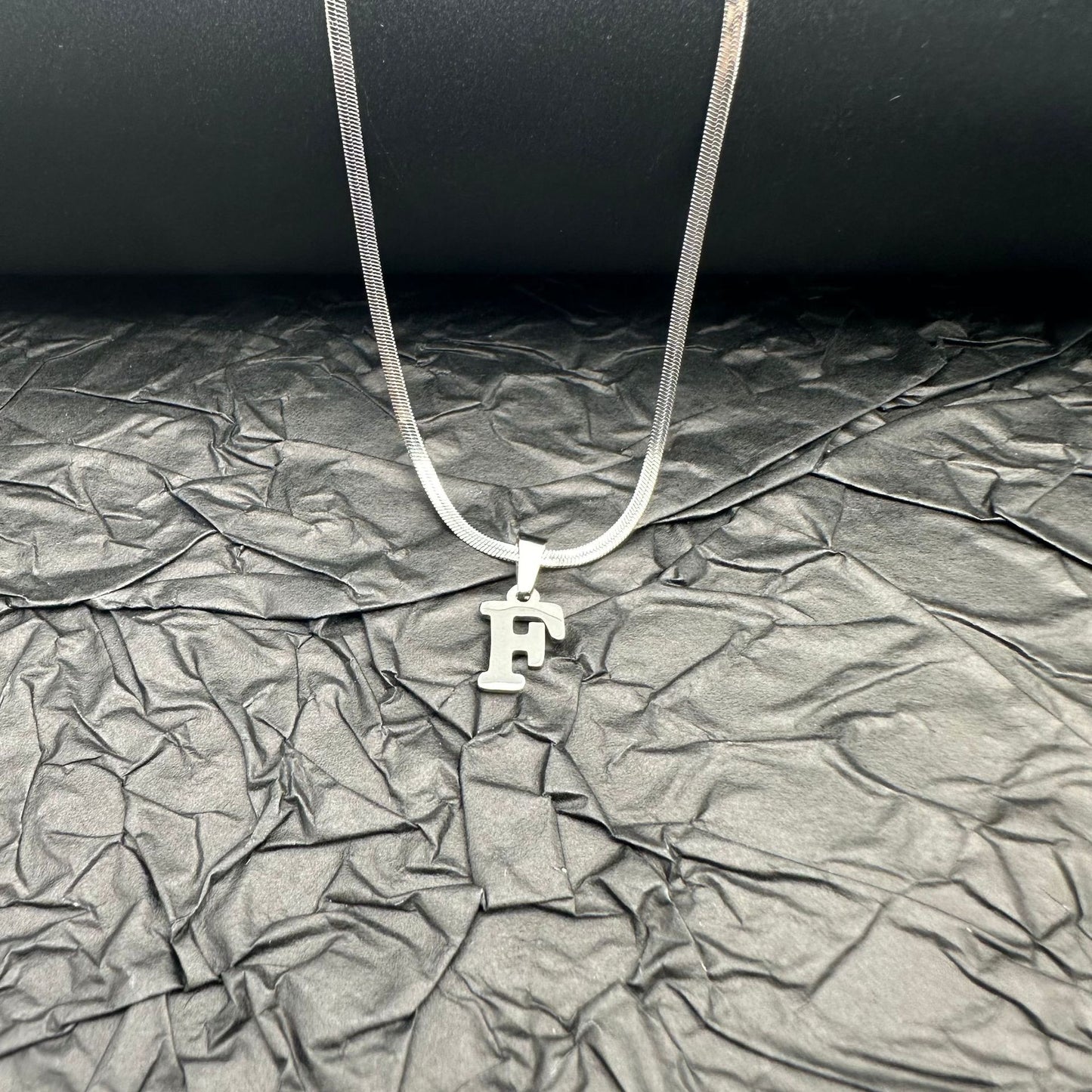 Letter Blade Chain Stainless Steel Material Necklaces