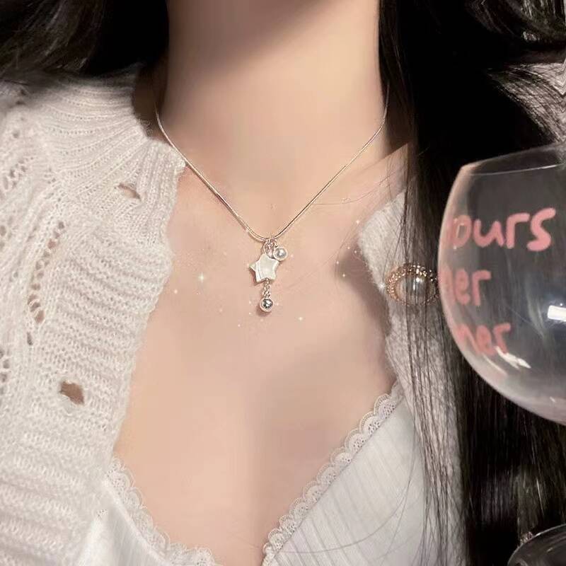 Hot Bow Female Versatile Sense Niche Tassel Temperamental Necklaces