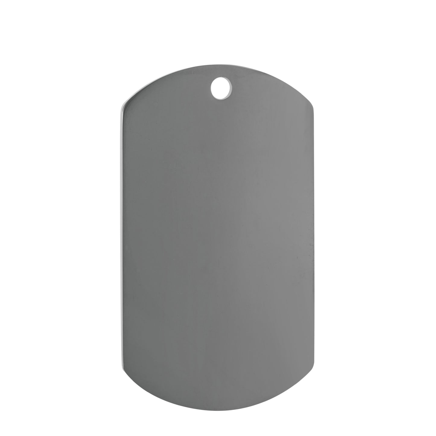 Men's Steel Dog Tag Titanium Blank Hang Pendants