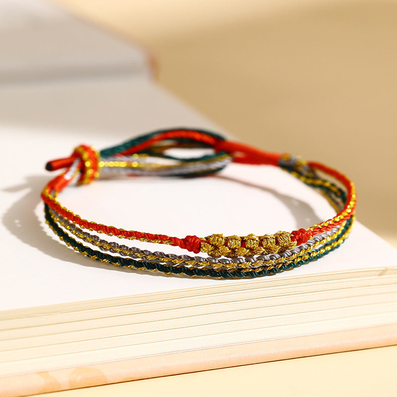 Children's Dragon Boat Festival Colorful Rope Hand-woven Small Bracelets