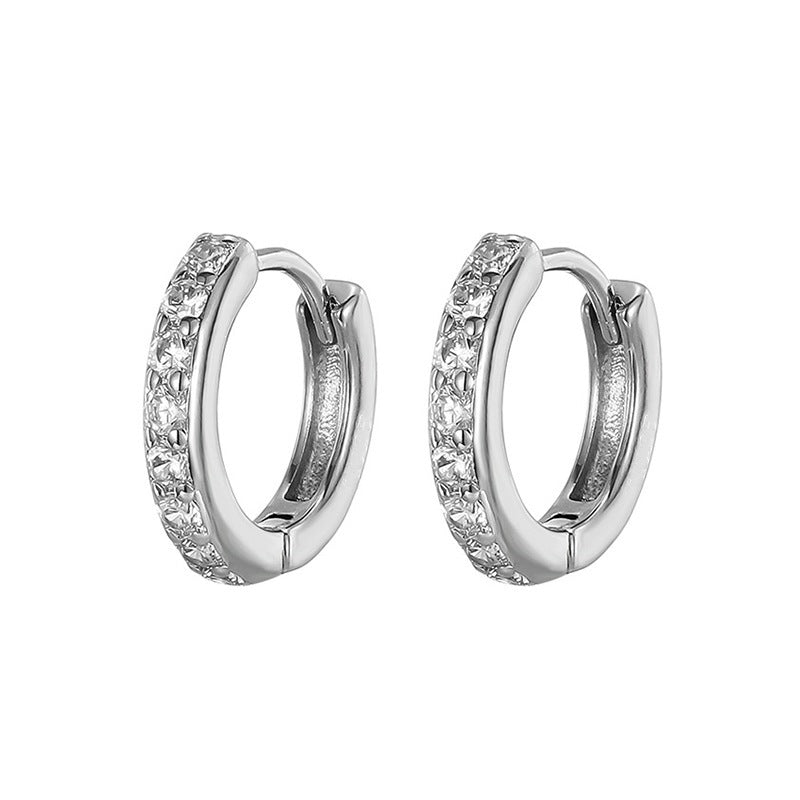 Mini Diamond Small Edge Clip Simple Twin Niche Rings