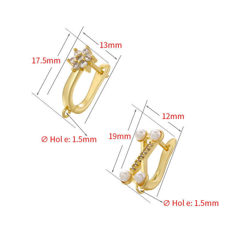 Fashion Casual Glossy Twist U-shaped Clips Rings