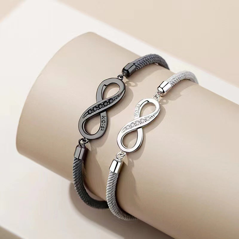 Women's & Men's For Niche Design Woven Long-distance Love Bracelet