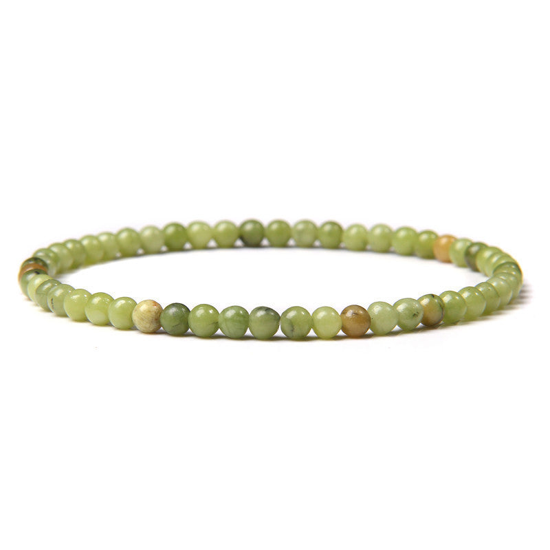 Crystal Agate Round Beads Aquamarine Tourmaline Yellow Tower Energy Beaded Bracelets