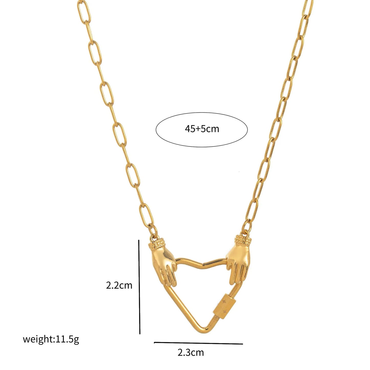 Stainless Steel Jeweled Furnace Vacuum Electroplating Necklaces