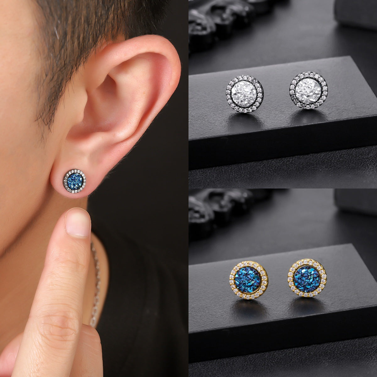 Women's & Men's Vug Bright Simple Fashion Fresh Light Luxury High Stud Earrings