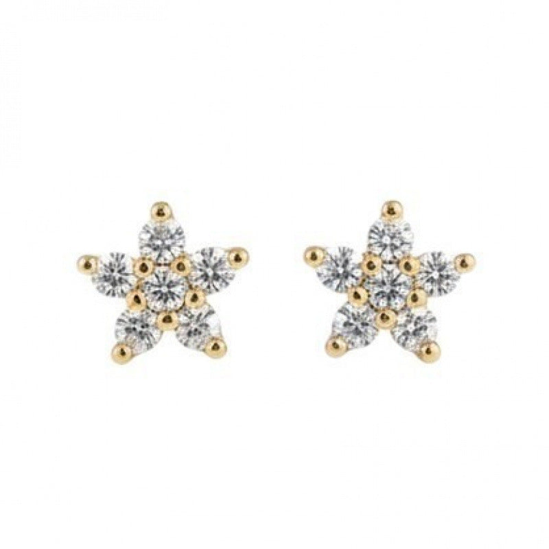 Women's Mini Star Ear Simple Fresh Elegant Zircon Niche Stud Earrings