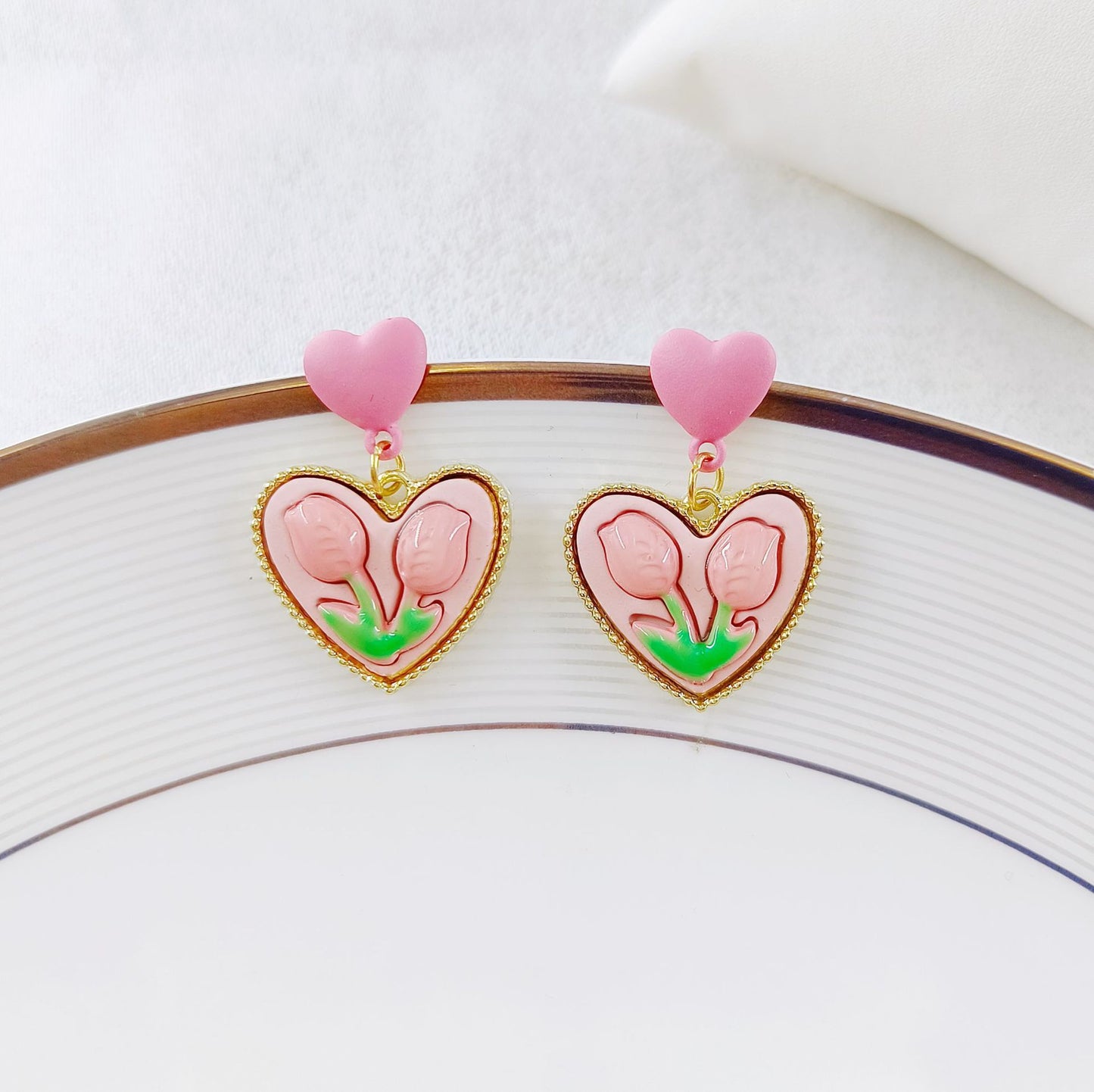Female Sweet Lady Tulip Summer Ear Rings