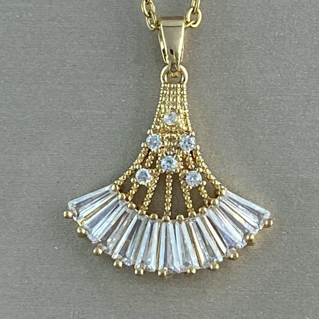 Women's Real Gold Plating Opal Fox Clover Pendants