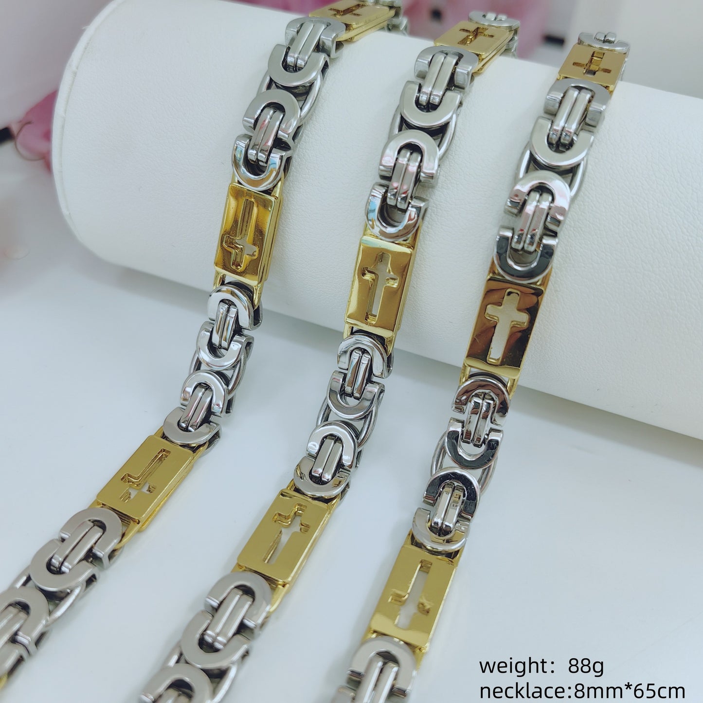 Fashion Trendy Unique Man's Stainless Steel Necklace