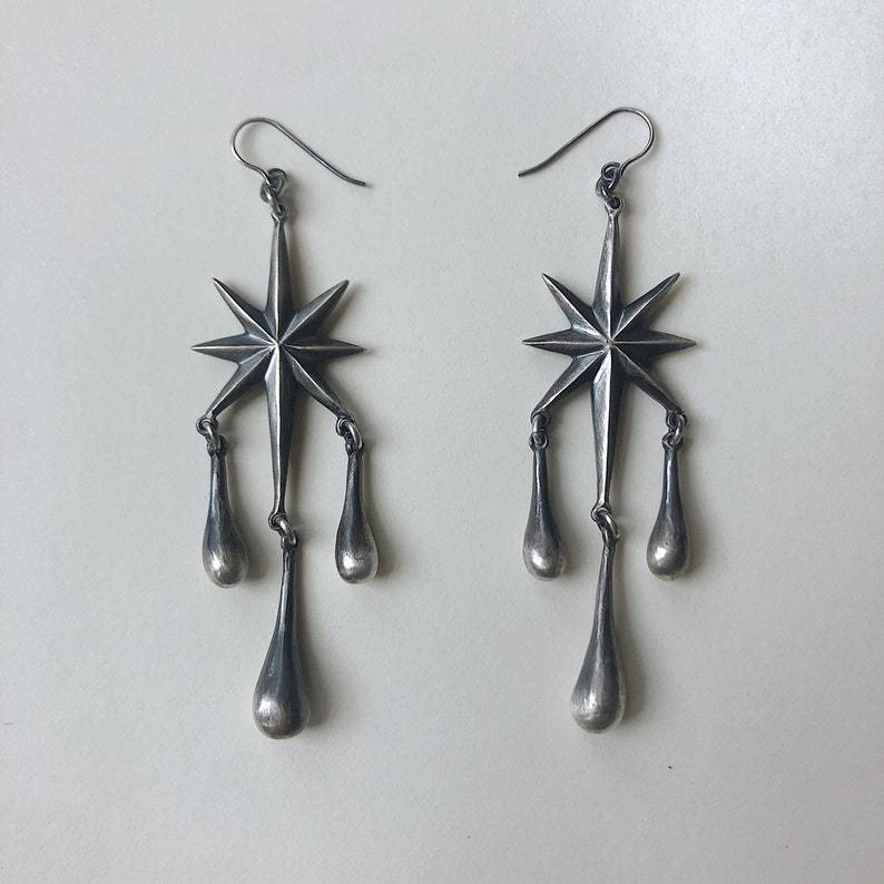 Creative Punk Mango Teardrop Charm Fairy Party Decorations Earrings