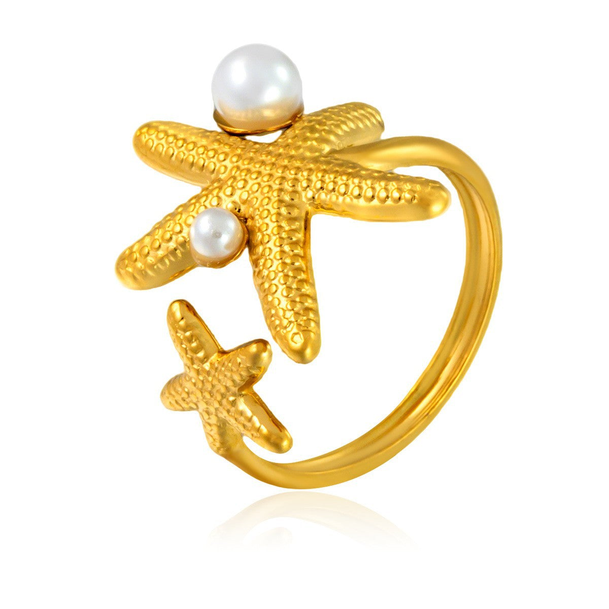 Stainless Steel Irregular Line Love Heart-shaped High-grade Ring