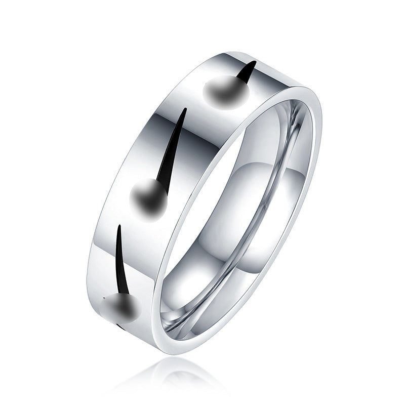 Trendy Hook Hip Hop Stainless Cool Earth Rings