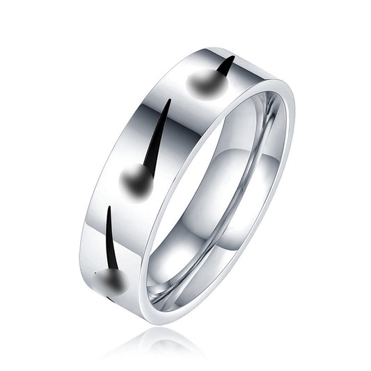 Trendy Hook Hip Hop Stainless Cool Earth Rings