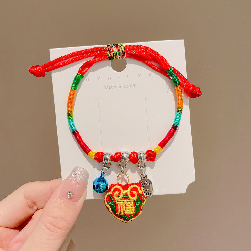 Women's & Men's Colorful Braided Rope Thread Design Simple Bracelet