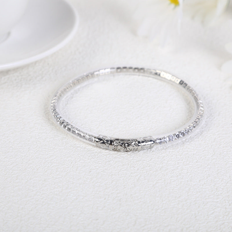 Women's Silicone Fashion Diamond Six-pointed Star Joint Bracelets