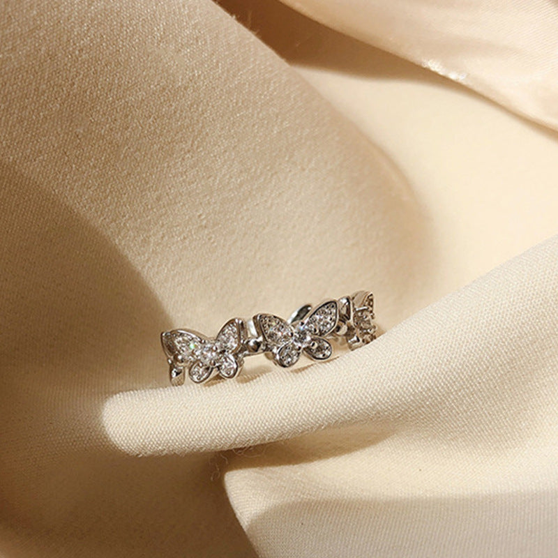 Minority Simple Design Super Flash Gentle Cold Ring