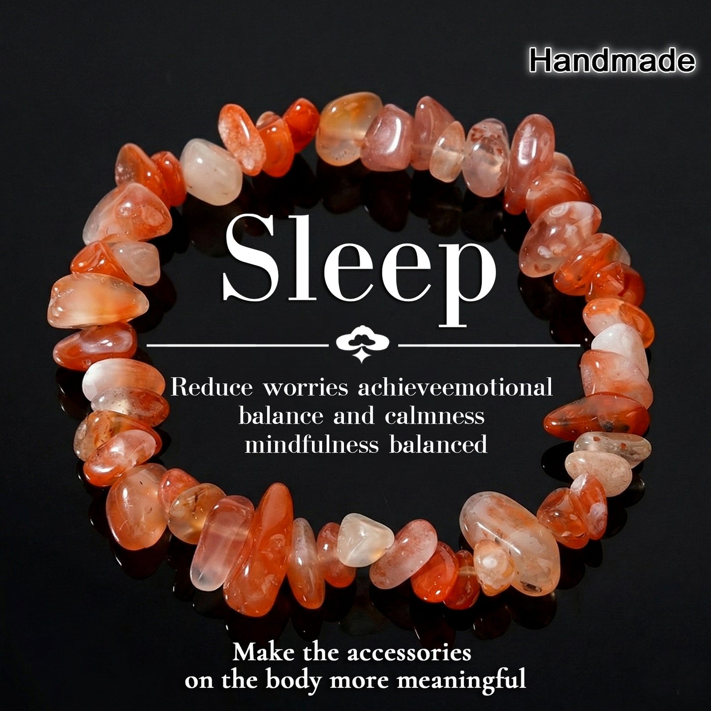Multicolor Natural Stone Irregular Design Daily Bracelet