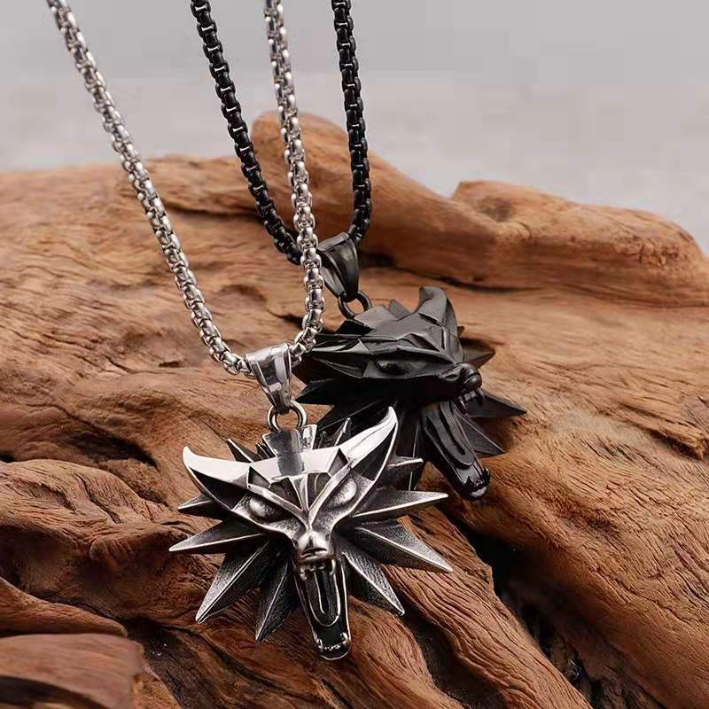 Movie Surrounding Ornament Wizard Wolf Head Necklaces