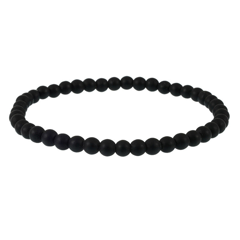 Stone Volcanic Rock Turquoise Malachite Agate Bracelet