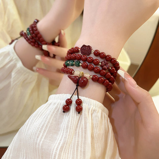 Women's Cinnabar Life High-grade Long Light Luxury Bracelet