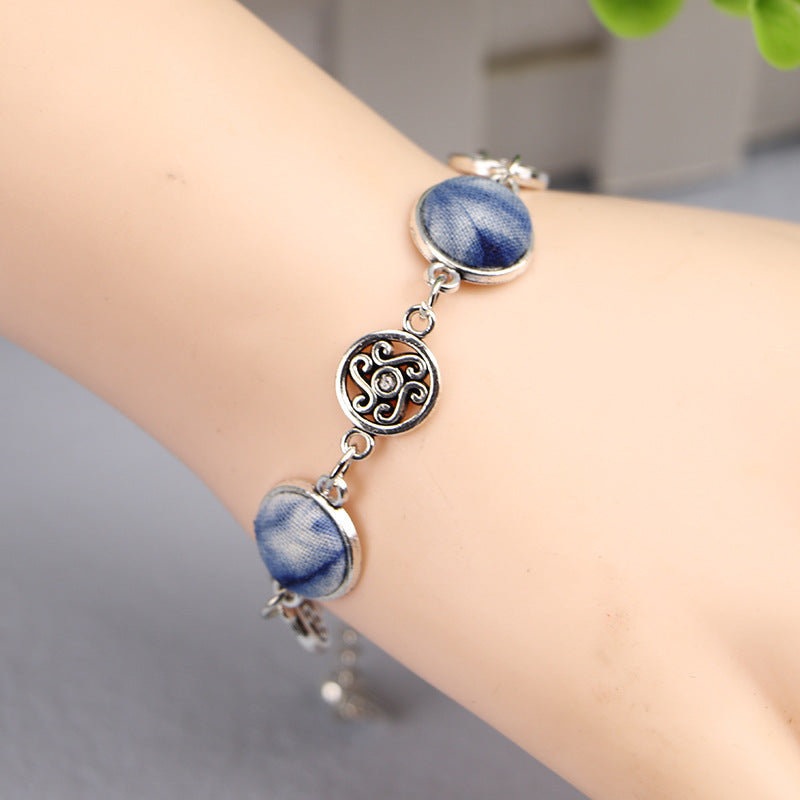 Women's Yunnan National Style Blue Dyed Dali Bracelets