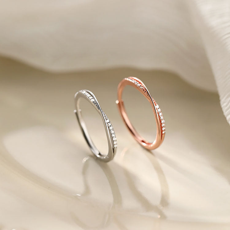 Simple Light Luxury Temperament Gang Drill Rings