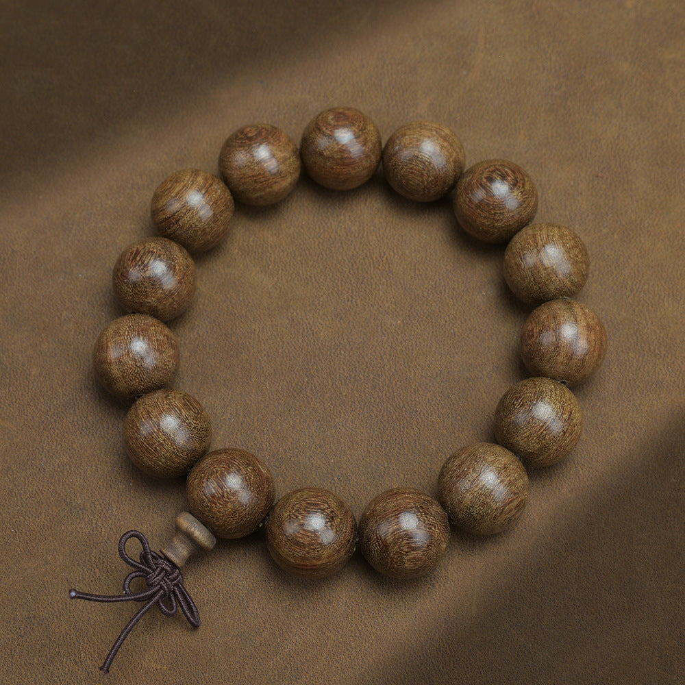 Women's & Men's Streaming Drainage Gold Sandalwood Rift Grain Old Materials Atmospheric Buddha Bracelets