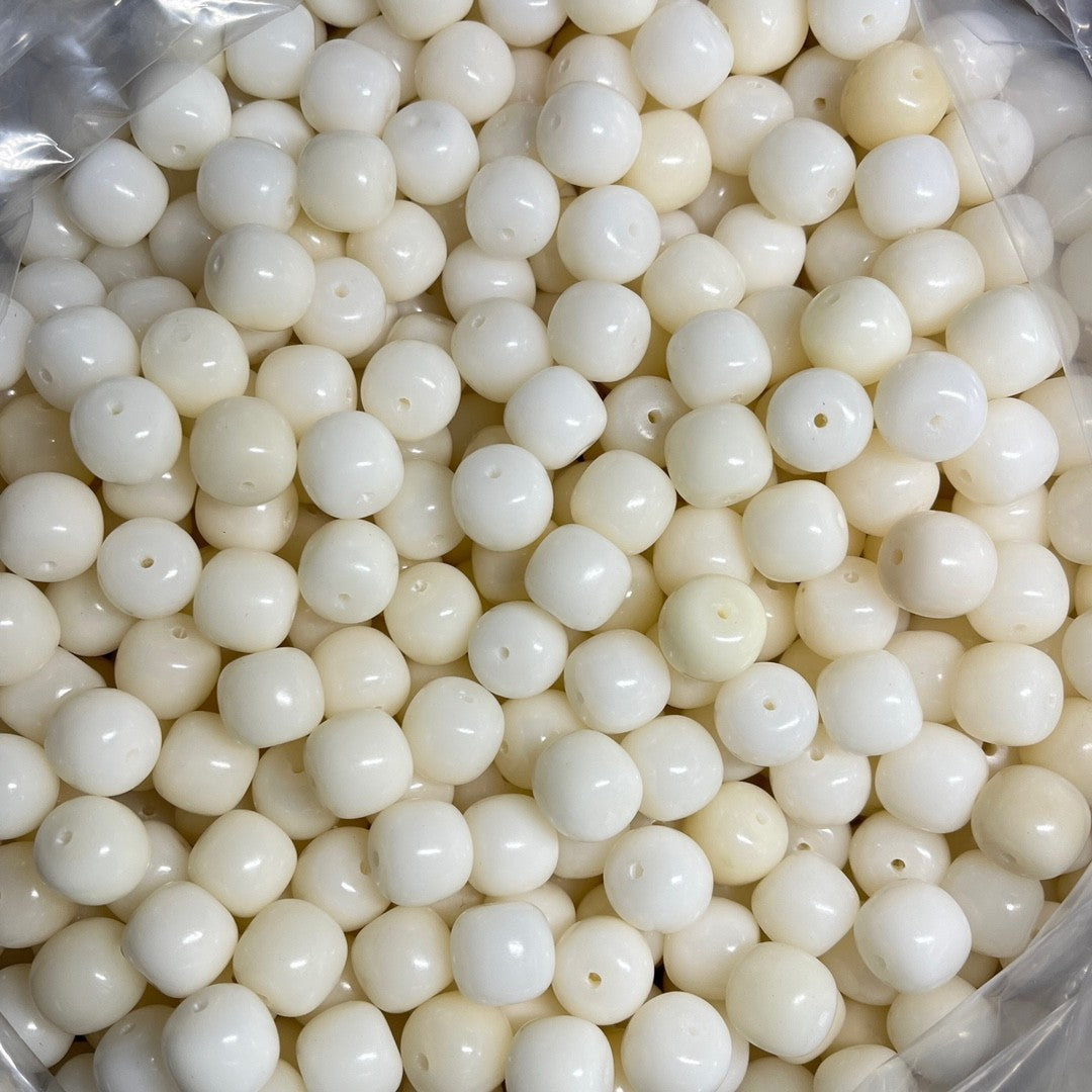 White Jade Bodhi Root Seed Scattered Beads High Throw Bracelet