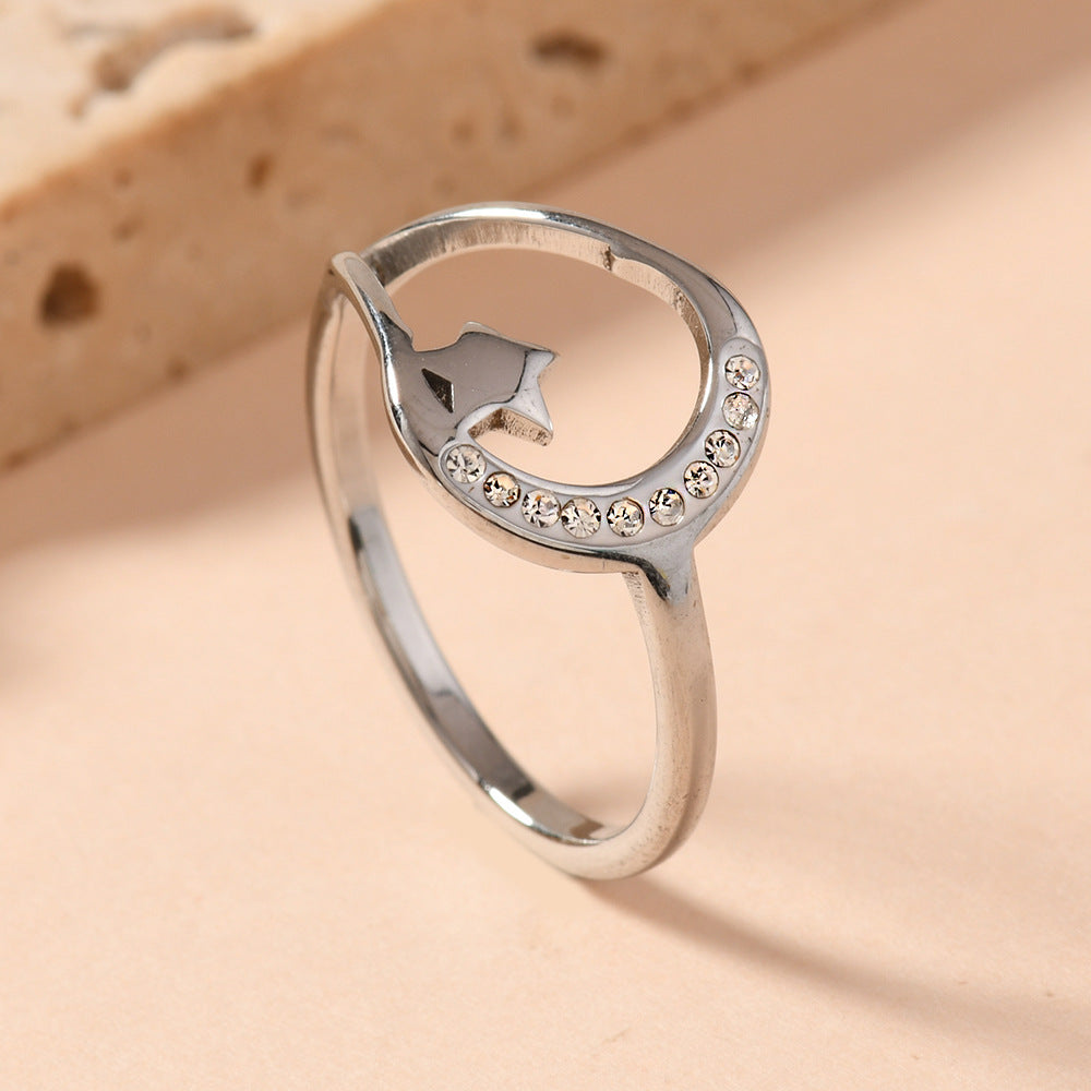 Korean Style Stylish Female Fashion Simple Cut Star Rings