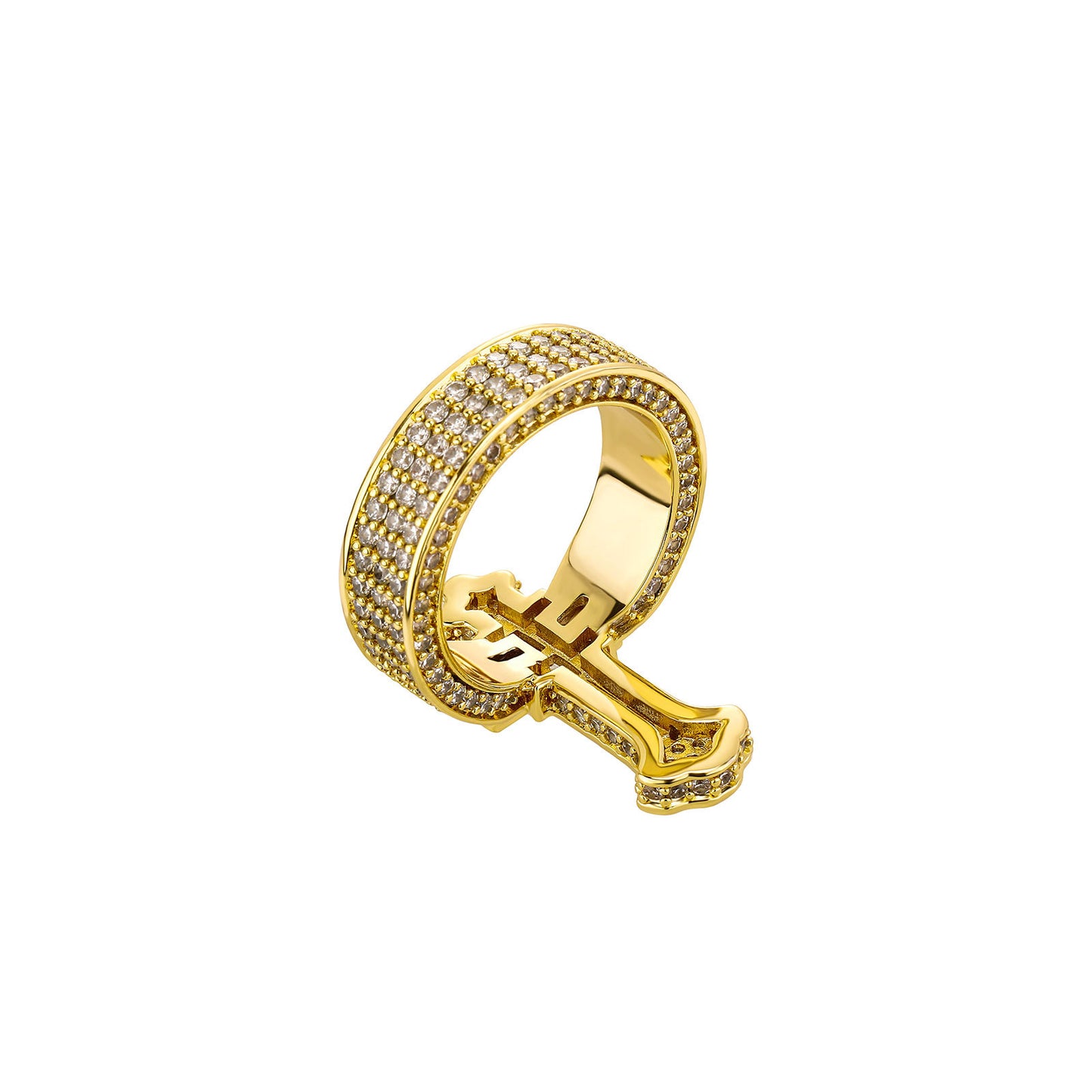 Men's Trendy Micro Rhinestone Hip Hop Style Ring