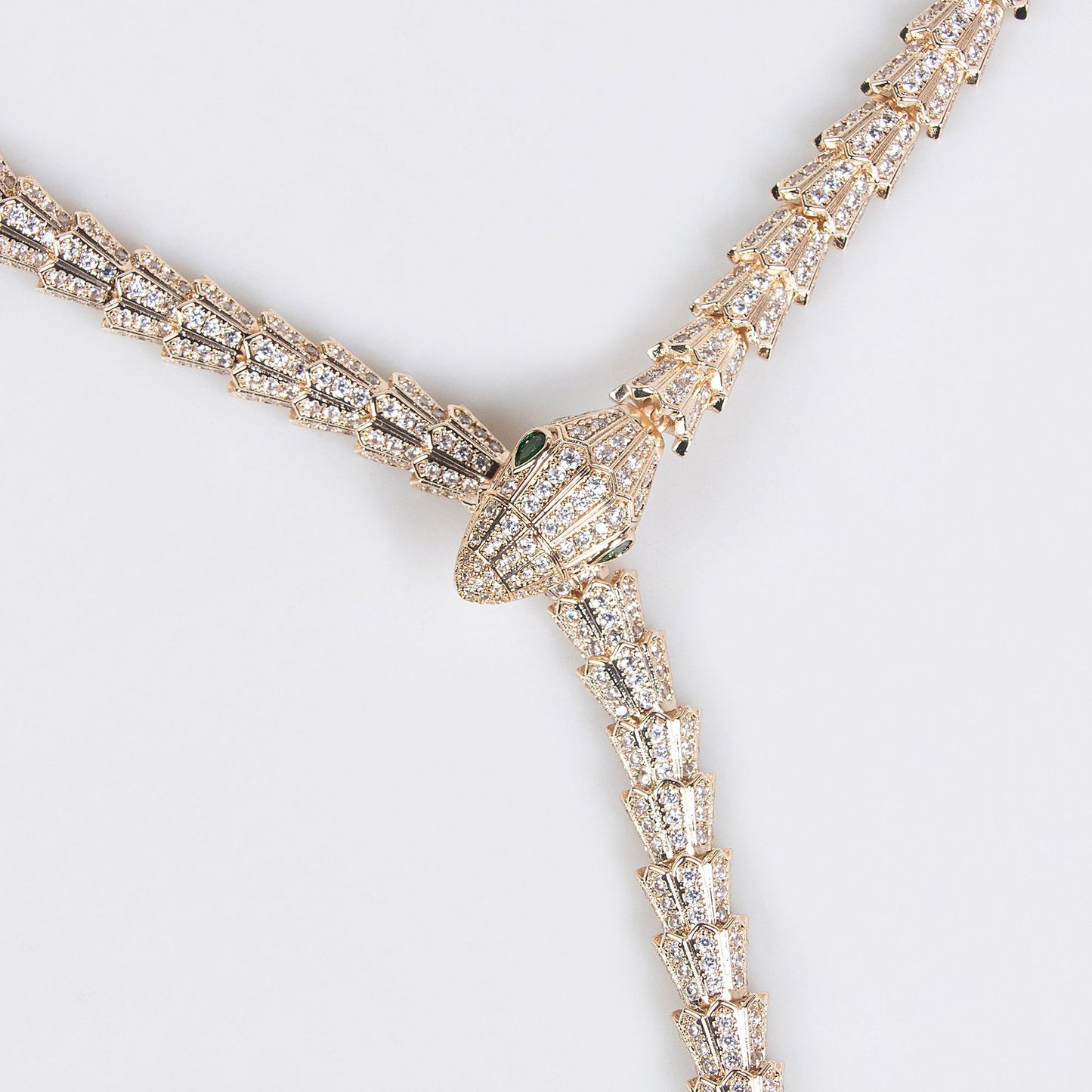 Fashion Vintage Zircon Snake Exaggerated Personalized Necklaces