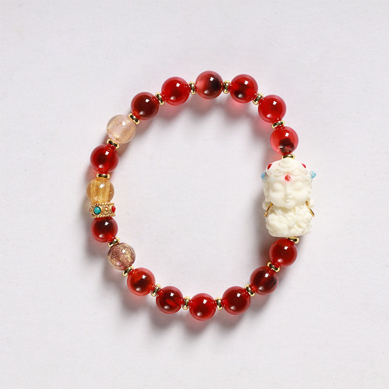 Women's Agate High-grade Natural Fragrant Gray Glaze Scenic Spot Live Bracelets