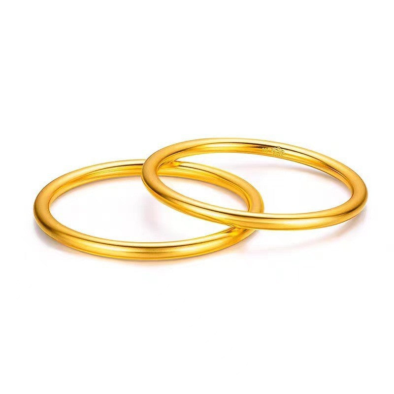 Seamless Welding Lotus Ancient Solid Simple Bracelets