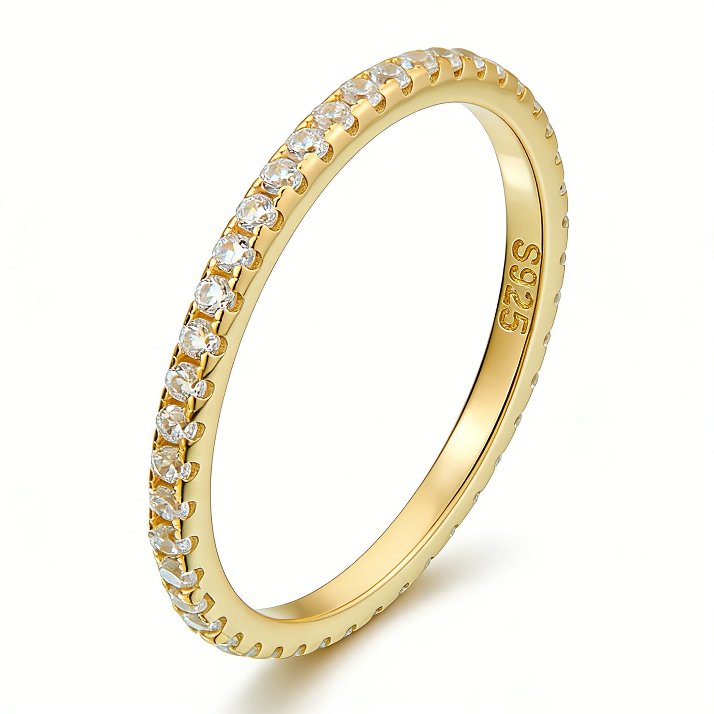 Women's Sterling Sier Simple Row Diamond Fashion Temperament High Sense Twin Bracelets