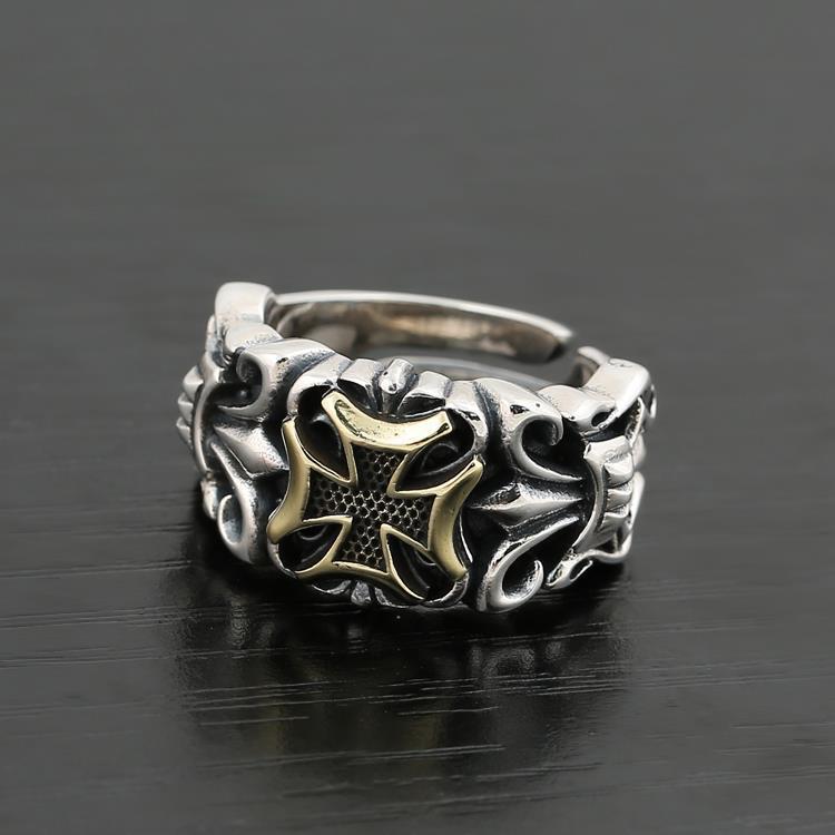 Cross Pattern Fashion Unique Design Geometric Rings