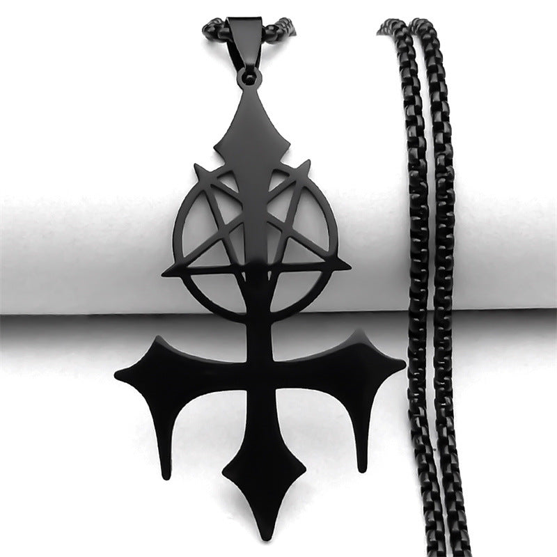 Star Symbol Fashion Gothic Cross Clavicle Chain Necklaces