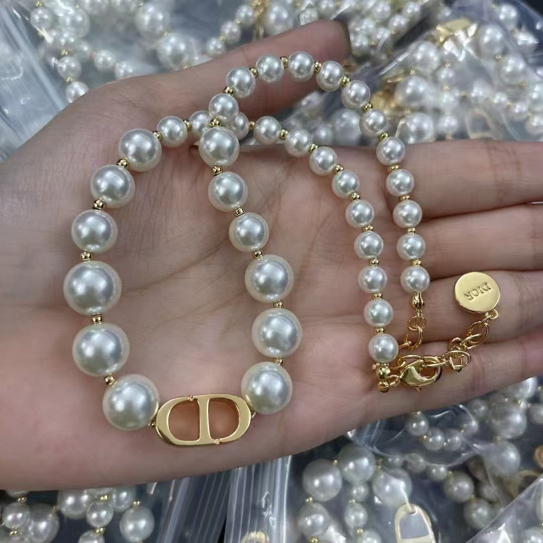 Pearl Simple Temperament Entry Lux Female Necklace