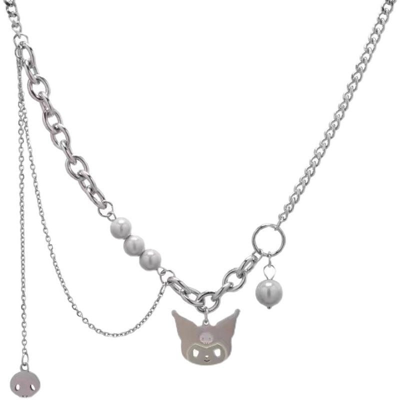 With Hearts Pink Beads High-grade Niche Affordable Luxury Style Stylish Necklace
