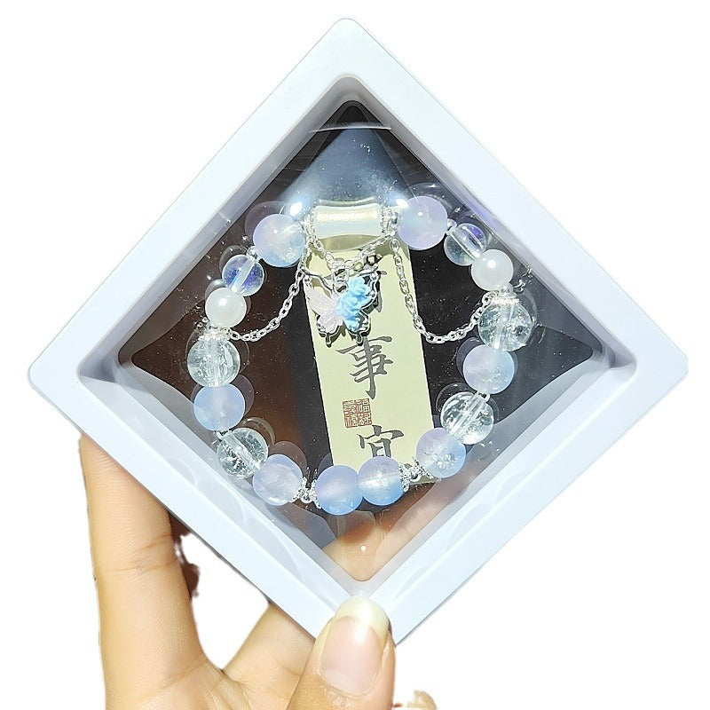 Moon Beads Glazed Gift Box Crystal Night Market Bracelets