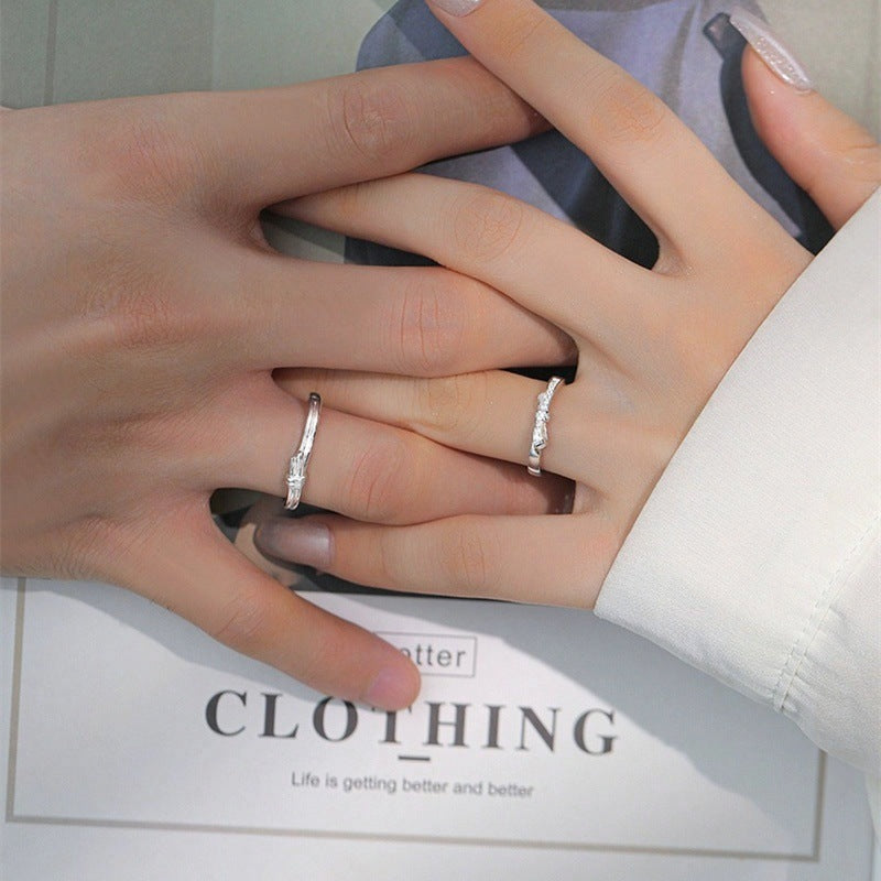 Couple Versatile Special Interest Light Luxury High Ring