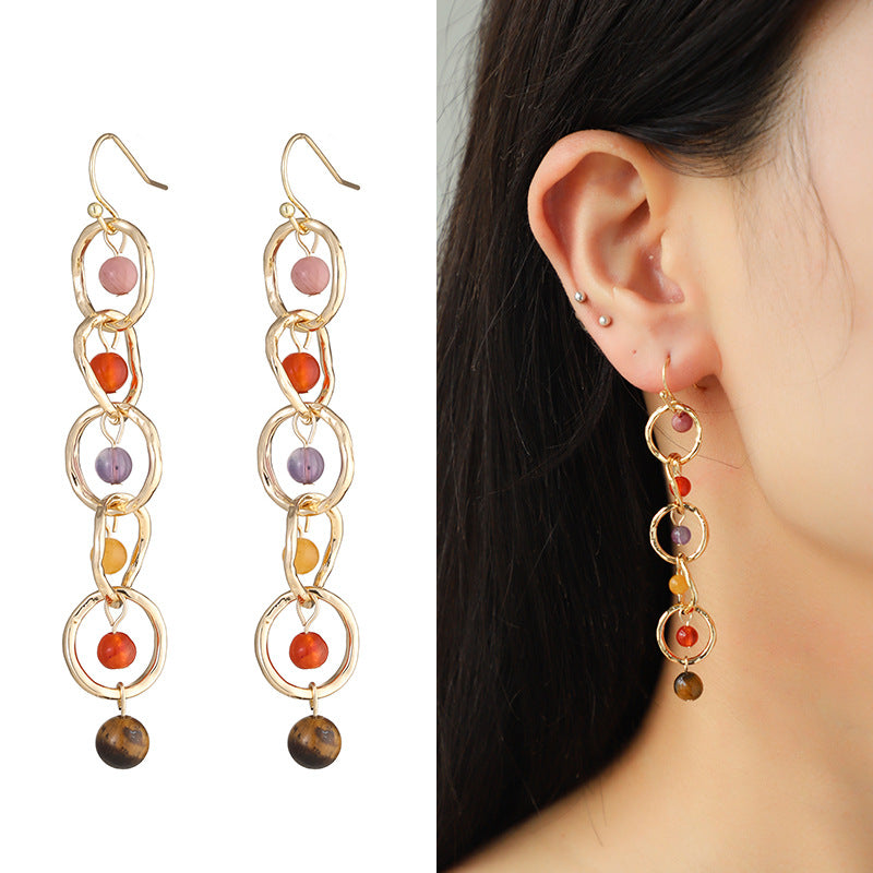 Women's Light Luxury Minority Colorful For Fashion Earrings