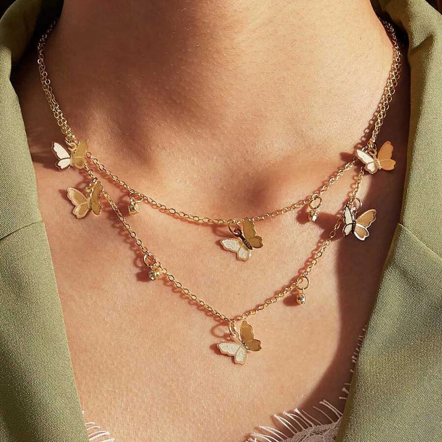 Fashion Stylish Cold Style Personality Butterfly Necklace
