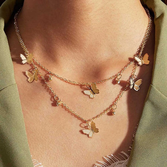 Fashion Stylish Cold Style Personality Butterfly Necklace