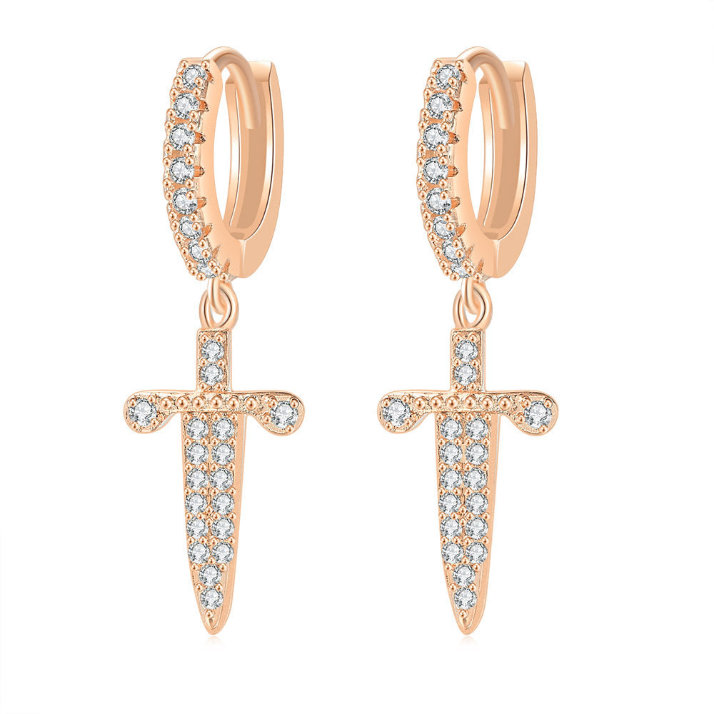 Women's & Men's Popular Zircon Cross Butterfly Star Moon Hip Ear Buckle
