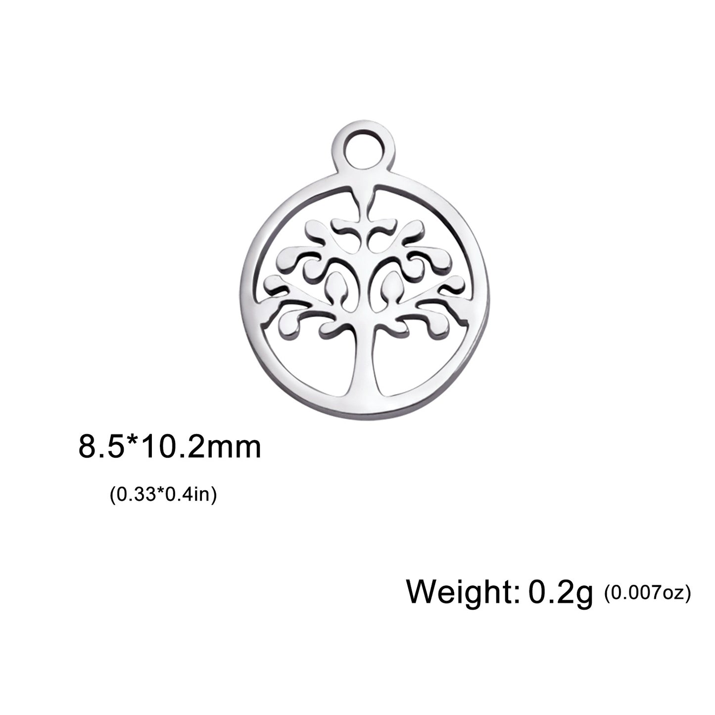 Charm Irish Knot Hand Sunflower Tree Ribbon Five-pointed Pendants